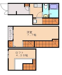 ガレット名島の物件間取画像